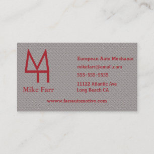Faux Metal Business Card