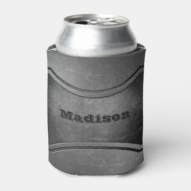 Faux Metal custom name can cooler (Can Front)