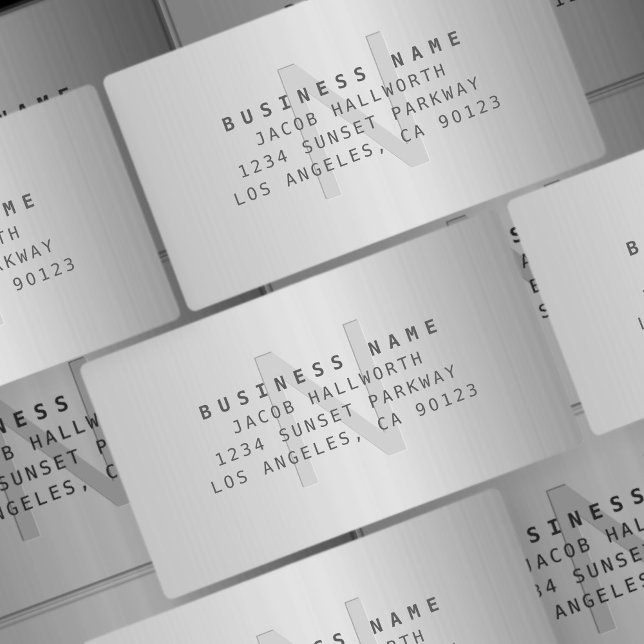 Faux Metal Monogrammed Waterproof Adhesive (Creator Uploaded)