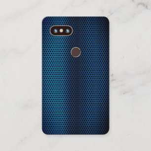 Faux Metallic Steel Phone Cover & Instagram Style Business Card