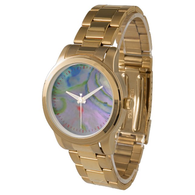 Faux "Mother of Pearl" eWatch Watch (Angled)