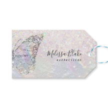 faux nacre butterfly gift tags