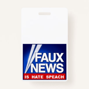 Faux News ID Badge