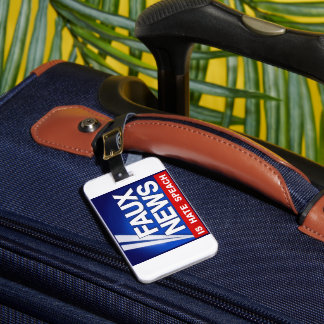 Faux News Luggage Tag