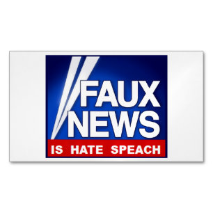 Faux News Magnetic Business Card