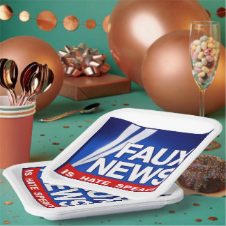 Faux News Paper Plate