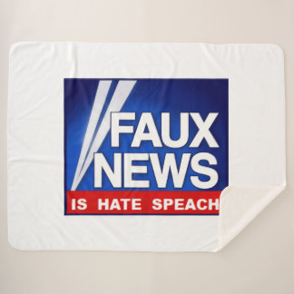 Faux News Sherpa Blanket