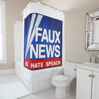 Faux News Shower Curtain