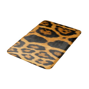 Faux Ocelot Skin Bathroom Mat