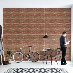 Faux Old Brown Brick Wall