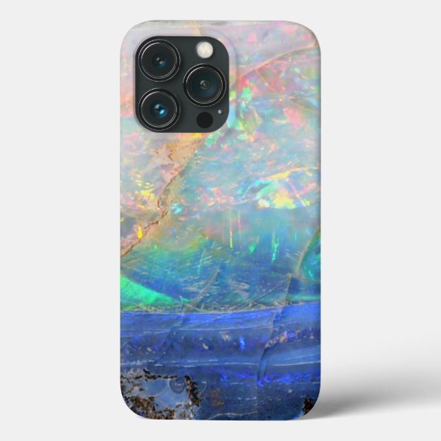 Faux opal gem gemstone mineral bling bokeh hipster Case-Mate iPhone case (Back)