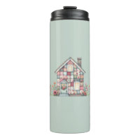 Faux Patchwork Cottagecore Floral House
