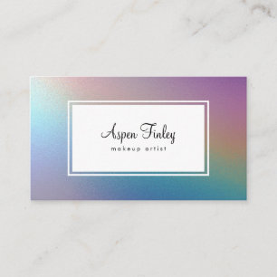 Faux Pearly Shimmer Elegant Business Card