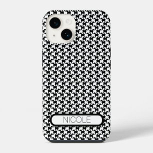 Faux pied-de-poule Dogs PersonalIzed 1 iPC iPhone 14 Case