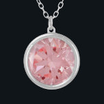 faux pink diamond printed silver plated necklace<br><div class="desc">The I DO Collection</div>