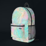 faux plastic bag effect<br><div class="desc">pastel background backpack</div>