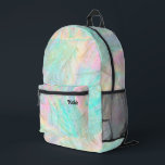 faux plastic bag effect<br><div class="desc">pastel background backpack</div>
