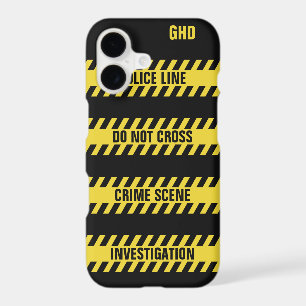 Faux Police Line custom text phone cases