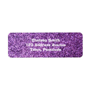 Faux Purple Glitter