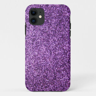 Faux Purple Glitter Case-Mate iPhone Case