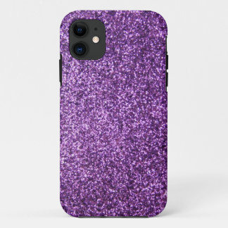 Faux Purple Glitter Case-Mate iPhone Case