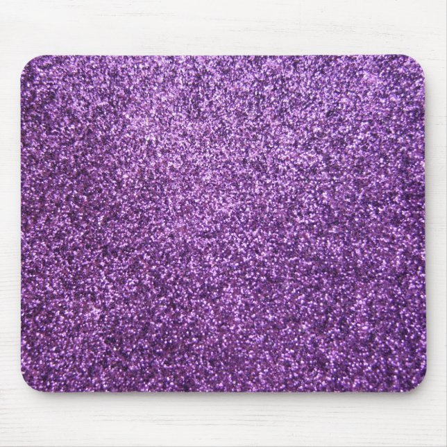Faux Purple Glitter Mouse Pad (Front)