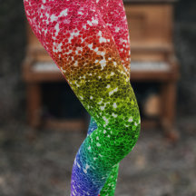 Faux Rainbow Glitter Colourful Festival