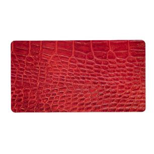 Faux red alligator leather