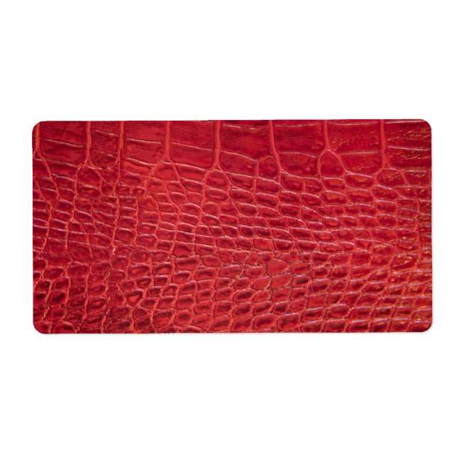 Faux red alligator leather (Front)