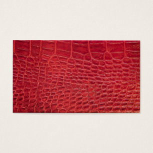 Faux red alligator leather