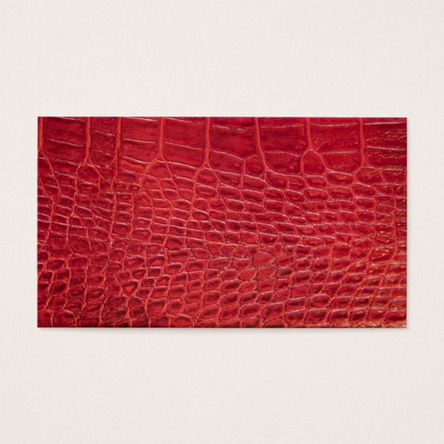 Faux red alligator leather (Front)