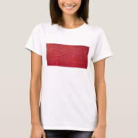 Faux red alligator leather