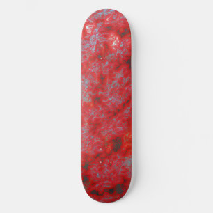 Faux Red Marble Skateboard