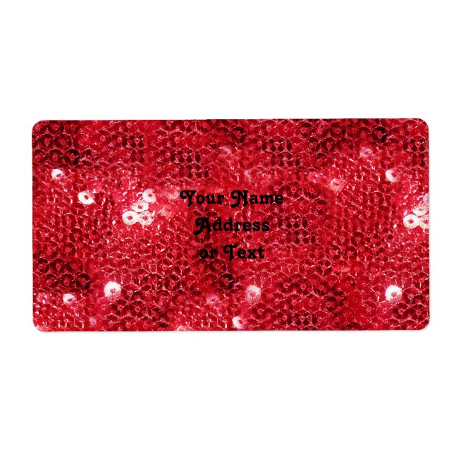 Faux Red Sequin Pattern Image (Front)