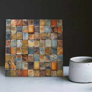 Faux Relief Floor Pebbles Earth Tone Home Decor Tile