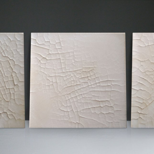Faux Relief Glazed White Minimalist Home Decor Tile (Creator Uploaded)