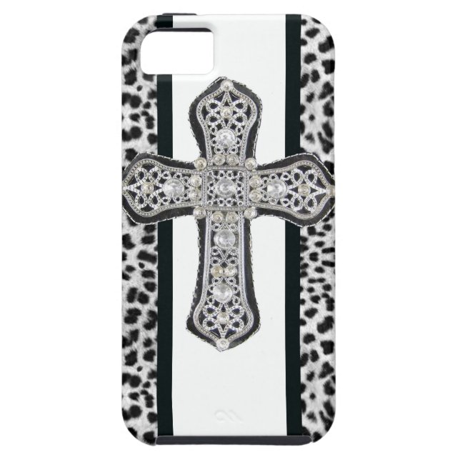 Faux Rhinestone Cross Iphone 5 Case (Back)