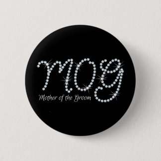 Faux Rhinestone MOTG 6 Cm Round Badge