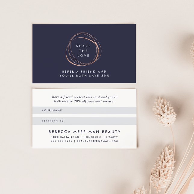 Faux Rose Gold Abstract Logo Referral (Creator Uploaded)