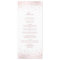 Faux Rose Gold Foil Confetti Elegant Menu Card