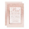 Faux rose gold glitter elegant chic Bat Mitzvah