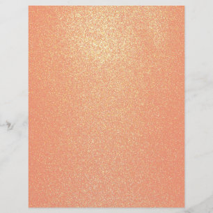 Faux Rose Gold Glitter Scrapbook Paper