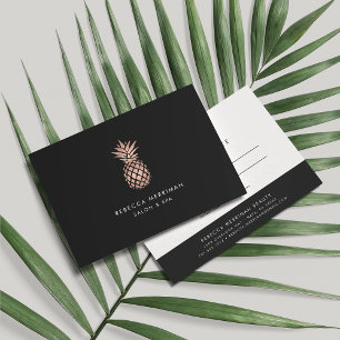 Faux Rose Gold Pineapple Gift Certificate
