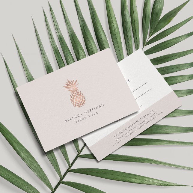 Faux Rose Gold Pineapple Gift Certificate (Creator Uploaded)