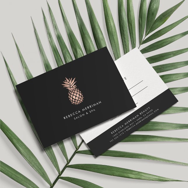 Faux Rose Gold Pineapple Gift Certificate (Creator Uploaded)