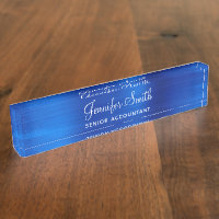 Faux Royal Blue Metallic Foil