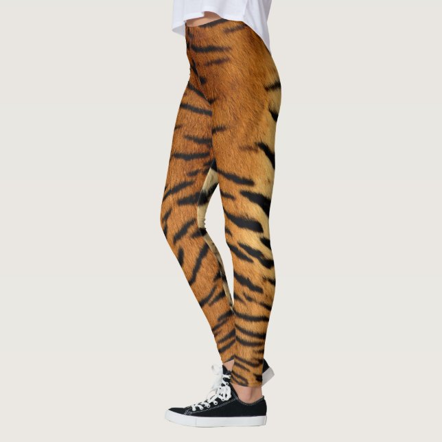 Faux Siberian Tiger Skin Leggings (Left)