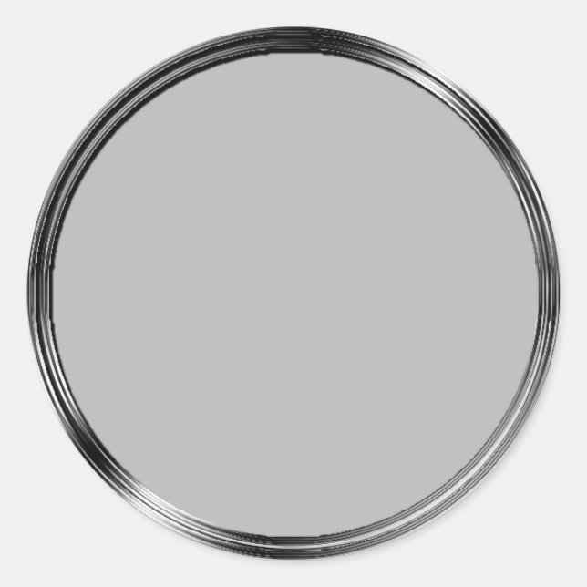 Faux Silver Flat Frame Envelope Seal (Front)