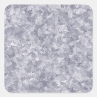Faux Silver Galvanised Steel Metal Square Sticker