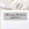 Faux Silver Glitter Foil Return Address